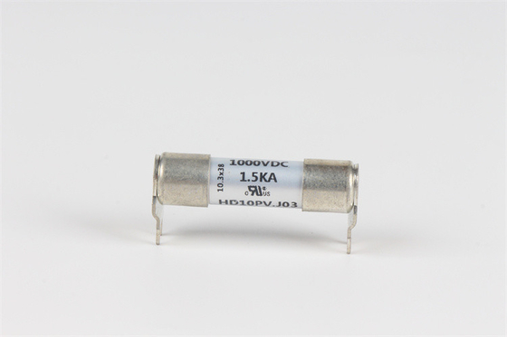 قدرة كسر عالية Dissmann Fuse 10x38mm ، مصهر سيراميك ذو دبوسين معتمد من UL