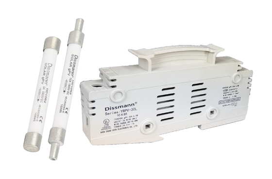 10 × 85 Pv Solar Fuse ، White 30 Amp Micro Cartridge Fuse IEC60269.6 Standard