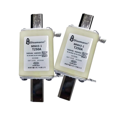 الجهد العالي NH نوع HRC Fuse قدرة كسر عالية 250A التصنيف الحالي