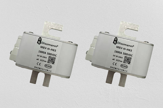 مصهر حماية أبيض أشباه الموصلات 1800A ، 500v Ceramic Fuse IEC60269