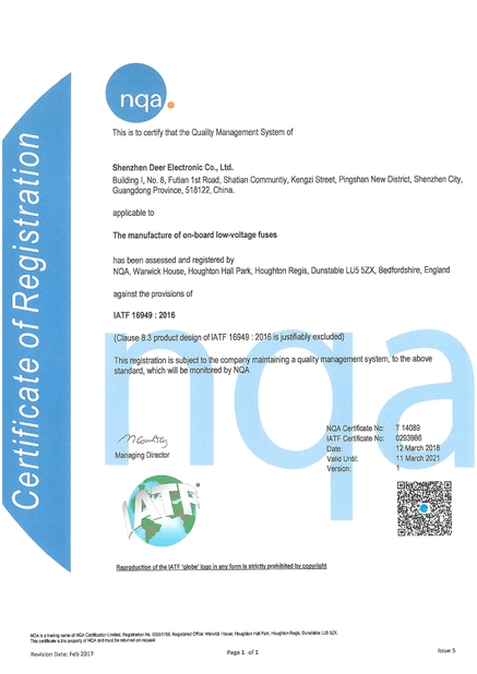 الصين Dissmann | Global Expert Fuse for EV | HEV | Photovoltaic | Battery | Energy Storage Solutions الشهادات